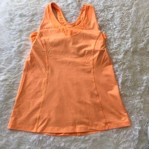Lululemon Tone It top creamsicle orange size 8